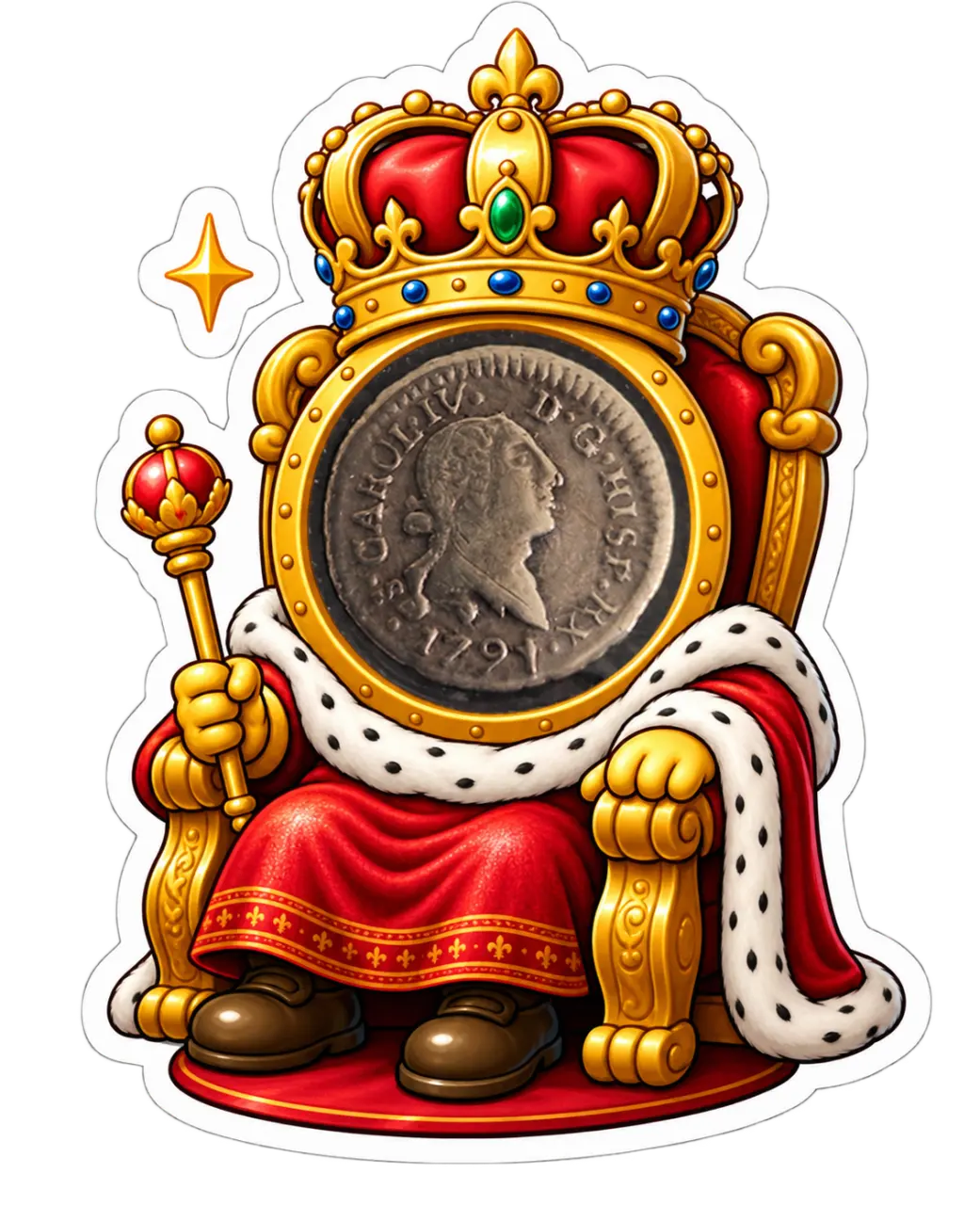 Cuartillo de 1791 – Carlos IV – Ceca de Santiago de Chile